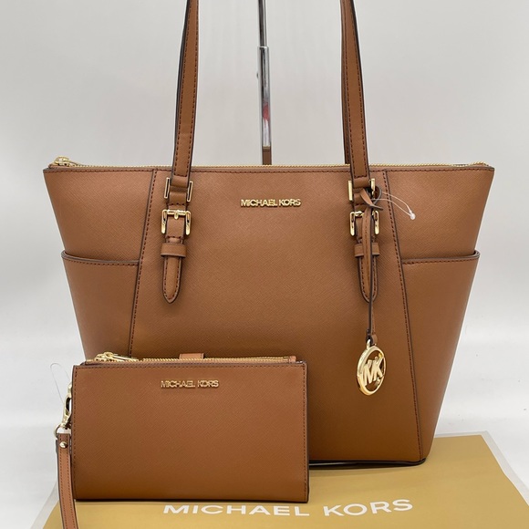 Michael Kors Large Charlotte Tote Bag & Double Zip Wallet - Picture 2 of 12